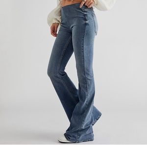 Free People pull on penny flare jeans